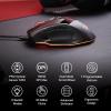 imageRedragon M813 Wired RGB Gaming Mouse with 4D Dual Mode Scroll Wheel Optical Ergonomic Gamer Mouse with Max 16000DPI High Precision Sensor 3333 7 Macro Buttons Software SupportedWired