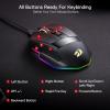 imageRedragon M813 Wired RGB Gaming Mouse with 4D Dual Mode Scroll Wheel Optical Ergonomic Gamer Mouse with Max 16000DPI High Precision Sensor 3333 7 Macro Buttons Software SupportedWired