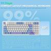imageRedragon Mechanical Keyboard Wireless Gaming Keyboard Wireless 3Modes 94 Keys Mechanical Keyboard HotSwap Socket RGB Creamy Gaming Keyboard Gasket Structure for PCTabletLaptopXboxPS4PS5