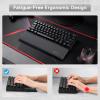 imageRedragon P035 Meteor S Computer Keyboard Wrist Rest Pad Ergonomic Soft Memory Foam Wrist Support wAntiSlip Rubber Base 60 61 Keys Compact Size 1138 x 287 in 078 inch 20mm Height Black60 Compact