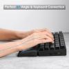 imageRedragon P035 Meteor S Computer Keyboard Wrist Rest Pad Ergonomic Soft Memory Foam Wrist Support wAntiSlip Rubber Base 60 61 Keys Compact Size 1138 x 287 in 078 inch 20mm Height Black60 Compact