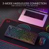 imageRedragon S142 Wireless Gaming Keyboard ampamp Mouse Combo 98 Keys K515 PRO RGB Membrane Keyboard ampamp 4800 DPI Wireless 24Ghz Gaming Mouse Bundle Convenient Shared DongleS142