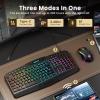 imageRedragon Updated S101 Programmable Gaming Keyboard and Mouse RGB Backlit Keyboard Mouse with Software Independent Macro Record Keys Value Combo SetBlackUpdate