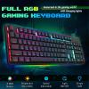 imageRedragon Updated S107 Gaming Keyboard and Mouse RGB Gaming Keyboard and 10000 DPI Mouse Combo with 25Key AntiGhosting 1K Hz Programmable Mice with Software Plug ampamp Play to PC Laptop UpgradeBlack