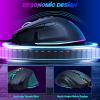 imageRedragon Wired Gaming Mouse RGB Backlit Ergonomic Gamer Mouse Up to 8000 DPI 11 Programmable Buttons ampamp 7 Backlit Modes Extra Sniper Button Mouse Gamer for Windows PC Gamers M614Classic Black
