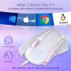 imageRedragon Wired Gaming Mouse RGB Backlit Ergonomic Gamer Mouse Up to 8000 DPI 11 Programmable Buttons ampamp 7 Backlit Modes Extra Sniper Button Mouse Gamer for Windows PC Gamers M614white
