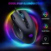 imageRedragon Wired Gaming Mouse RGB Backlit Ergonomic Gamer Mouse Up to 8000 DPI 11 Programmable Buttons ampamp 7 Backlit Modes Extra Sniper Button Mouse Gamer for Windows PC Gamers M614Classic Black