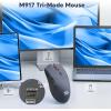 imageRedragon Wireless Gaming Mouse 3 Modes Lightweight Wireless Mouse Full Programmable Buttons 12000 DPI Software Supports DIY Keybinds M815STDGray