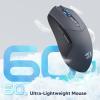 imageRedragon Wireless Gaming Mouse 3 Modes Lightweight Wireless Mouse Full Programmable Buttons 12000 DPI Software Supports DIY Keybinds M815STDGray