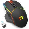 imageRedragon Wireless Gaming Mouse TriMode 24GUSBCBluetooth Ergonomic Mouse Gaming 8000 DPI RGB Backlit Programmable Wireless Mouse Rechargeable 250 Hrs for Laptop PC Mac M814Bluetooth
