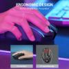 imageRedragon Wireless Gaming Mouse TriMode 24GUSBCBluetooth Ergonomic Mouse Gaming 8000 DPI RGB Backlit Programmable Wireless Mouse Rechargeable 250 Hrs for Laptop PC Mac M81424G
