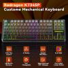 imageRedragon Wireless Mechanical Keyboard3Modes Bluetooth Gasket Hot Swappable TKL RGB Custom KeyboardPrelubed SwitchesSide Printed PBT Gradient Keycaps SouthFacing LEDs SocketEclatSide