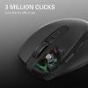 imageRedragon Wireless Mouse BT5030 ampamp 24G 6 Buttons 5 Level 4000DPI Bluetooth Mouse 18 Months Battery Portable Optical Computer Mice for Laptop PC Chromebook Windows MacBlack24G