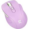 imageRedragon Wireless Mouse BT5030 ampamp 24G 6 Buttons 5 Level 4000DPI Bluetooth Mouse 18 Months Battery Portable Optical Computer Mice for Laptop PC Chromebook Windows MacBlack24GBTpurple