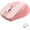 imageRedragon Wireless Mouse BT5030 ampamp 24G 6 Buttons 5 Level 4000DPI Bluetooth Mouse 18 Months Battery Portable Optical Computer Mice for Laptop PC Chromebook Windows MacBlack24GBTpink