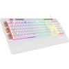 imageRedragon K512 Shiva RGB Backlit Membrane Gaming Keyboard with Multimedia Keys Linear MechanicalFeel Switch 6 Extra OnBoard Macro Keys Dedicated Media Control Detachable Wrist Rest WhiteWhite