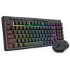 imageRedragon K517 Pro Wireless Gaming Keyboard RGB Backlit TriMode BT24GHzUSBC Mechanical Feel 94 Keys Computer Keyboard with 4 Macro Keys Number Pad 4000mAh Battery for WinMACMouse Keyboard