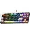 imageRedragon K552 Mechanical Gaming Keyboard 60 Compact 87 Key Kumara Wired Cherry MX Blue Switches Equivalent for Windows PC Gamers RGB Backlit WhiteEclipse Gilded