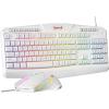 imageRedragon S1013 PRO Gaming Keyboard and Mouse RGB Backlit Programmable Keyboard Mouse with Software Independent Macro Record Keys Value Combo Set New Update VersionWhite
