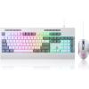 imageRedragon S142 Wireless Gaming Keyboard ampamp Mouse Combo 98 Keys K515 PRO RGB Membrane Keyboard ampamp 4800 DPI Wireless 24Ghz Gaming Mouse Bundle Convenient Shared DongleS151 WT