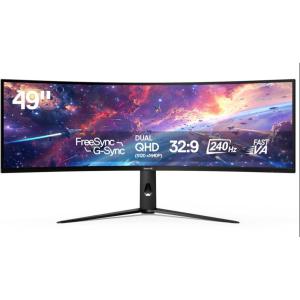 imageRedragon 49quot Curve Gaming Monitor  DQHD 5120x1440 329 240Hz 22ms Support FreeSync ampamp GSync Eye Care DisplayPort HDMI Tilt Adjustable Ultrawide 1000R Curve Computer Monitor