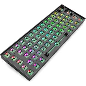 imageRedragon BBK530 Pro Custom Gaming Mechanical Keyboard Kit  60 61 Keys DIY RGB Modular Keyboard  Barebones Compact Keyboard HOT SWAPPABLE 3pin5pin Switch Support Bluetooth 50USBC Wired24GHz