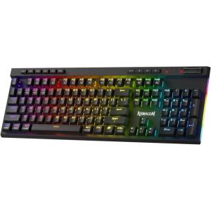 imageRedragon K580 VATA RGB LED Backlit Mechanical Gaming Keyboard with Macro Keys ampamp Dedicated Media Controls HotSwappable Socket Onboard Macro Recording Blue SwitchesRed Switch