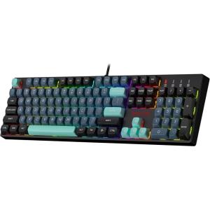 imageRedragon K582 RGB Mechanical Gaming Keyboard 100 104 Keys Standard Layout Gaming Keyboard with DoubleShot ABS Keycaps Dynamic 168M RGB Backlit ampamp Linear Red Switch Redefine Software SupportedDark Jade