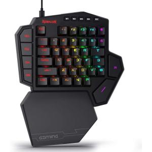 imageRedragon K585 DITI Wired OneHanded RGB Mechanical Gaming Keyboard 42 Keys TypeC Professional Gaming Keypad wUpgraded HotSwappable Socket 7 Onboard Macro Keys ampamp Detachable Wrist RestBlack