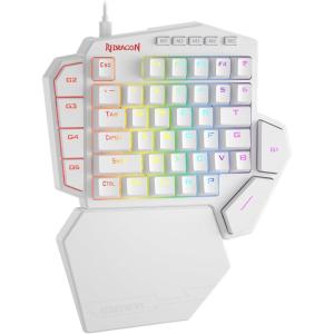 imageRedragon K585 DITI Wired OneHanded RGB Mechanical Gaming Keyboard 42 Keys TypeC Professional Gaming Keypad wUpgraded HotSwappable Socket 7 Onboard Macro Keys ampamp Detachable Wrist RestWhite