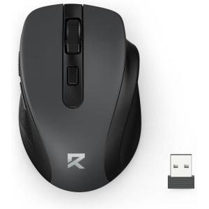 imageRedragon Wireless Mouse BT5030 ampamp 24G 6 Buttons 5 Level 4000DPI Bluetooth Mouse 18 Months Battery Portable Optical Computer Mice for Laptop PC Chromebook Windows MacBlack24GBTgrey