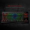 imageRedragon K561 VISNU Mechanical Gaming Keyboard Antighosting 87 Keys RGB Backlit Wired Compact Keyboard with Clicky Blue Switches for Laptop Windows PC Games