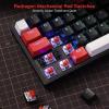 imageRedragon K628 PRO 75 3Mode Wireless RGB Gaming Keyboard 78 Keys HotSwappable Compact Mechanical Keyboard wHotSwap FreeMod PCB Socket Dedicated Arrow Keys ampamp Numpad Red SwitchBlack  Red