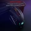 imageRedragon M908 12400 DPI Impact MMO Gaming Mouse w 18 Programmable Buttons Weight Tuning Cartridge 12 Side Buttons