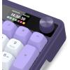 imageRedragon K761 Wireless Gasket Gaming Keyboard wHype Screen amp Knob 104 Keys Mechanical Keyboard EasyControl 126 TFT Info Display 5Layer Noise Dampening Custom Linear Switch Abyssal BlueCharming Purple