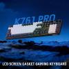 imageRedragon K761 Wireless Gasket Gaming Keyboard wHype Screen amp Knob 104 Keys Mechanical Keyboard EasyControl 126 TFT Info Display 5Layer Noise Dampening Custom Linear Switch Abyssal BlueAbyssal Blue K761