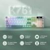 imageRedragon K761 Wireless Gasket Gaming Keyboard wHype Screen amp Knob 104 Keys Mechanical Keyboard EasyControl 126 TFT Info Display 5Layer Noise Dampening Custom Linear Switch Abyssal BlueJade Cloud