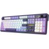 imageRedragon K761 Wireless Gasket Gaming Keyboard wHype Screen amp Knob 104 Keys Mechanical Keyboard EasyControl 126 TFT Info Display 5Layer Noise Dampening Custom Linear Switch Abyssal BlueCharming Purple