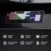 imageRedragon K761 Wireless Gasket Gaming Keyboard wHype Screen amp Knob 104 Keys Mechanical Keyboard EasyControl 126 TFT Info Display 5Layer Noise Dampening Custom Linear Switch Abyssal BlueAbyssal Blue K762