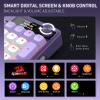 imageRedragon K761 Wireless Gasket Gaming Keyboard wHype Screen amp Knob 104 Keys Mechanical Keyboard EasyControl 126 TFT Info Display 5Layer Noise Dampening Custom Linear Switch Abyssal BlueCharming Purple