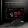 imageRedragon M719 Pro Wireless Optical Gaming Mouse 8 Programmable Buttons RGB Backlit 10000 DPI Ergonomic PC Computer Gaming Mice with Fire ButtonM719 Wired