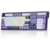 imageRedragon K761 Wireless Gasket Gaming Keyboard wHype Screen amp Knob 104 Keys Mechanical Keyboard EasyControl 126 TFT Info Display 5Layer Noise Dampening Custom Linear Switch Abyssal BlueCharming Purple