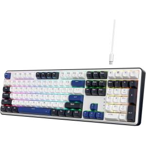 imageRedragon K761 Wireless Gasket Gaming Keyboard wHype Screen amp Knob 104 Keys Mechanical Keyboard EasyControl 126 TFT Info Display 5Layer Noise Dampening Custom Linear Switch Abyssal BlueCerulean Polar