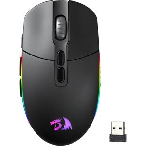 imageRedragon M719 Pro Wireless Optical Gaming Mouse 8 Programmable Buttons RGB Backlit 10000 DPI Ergonomic PC Computer Gaming Mice with Fire ButtonM719 Wireless