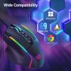 imageRedragon Gaming Mouse Wired Gaming Mouse 26000 DPI Opitacl Sensor Ergonomic Mice with Fire Button Macro Editing Programmable RGB Mouse for LaptapPCMac