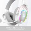 imageRedragon H510 ZeusX RGB Wired Gaming Headset  71 Surround Sound  53MM Audio Drivers in Memory Foam Ear Pads wReliable Fabric Cover Multi Platforms Headphone  USB Powered for PCPS4NSWhite H510 RGB