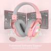 imageRedragon H510 ZeusX RGB Wired Gaming Headset  71 Surround Sound  53MM Audio Drivers in Memory Foam Ear Pads wReliable Fabric Cover Multi Platforms Headphone  USB Powered for PCPS4NSPink H510 RGB
