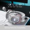 imageRedragon H510 ZeusX RGB Wired Gaming Headset  71 Surround Sound  53MM Audio Drivers in Memory Foam Ear Pads wReliable Fabric Cover Multi Platforms Headphone  USB Powered for PCPS4NSWhite H510 RGB