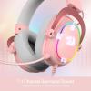 imageRedragon H510 ZeusX RGB Wired Gaming Headset  71 Surround Sound  53MM Audio Drivers in Memory Foam Ear Pads wReliable Fabric Cover Multi Platforms Headphone  USB Powered for PCPS4NSPink H510 RGB