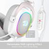 imageRedragon H510 ZeusX RGB Wired Gaming Headset  71 Surround Sound  53MM Audio Drivers in Memory Foam Ear Pads wReliable Fabric Cover Multi Platforms Headphone  USB Powered for PCPS4NSWhite H510 RGB